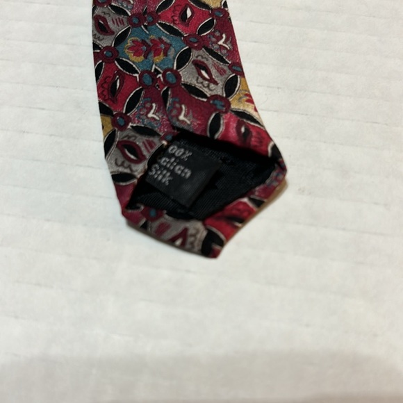 Bugatti designer 100% silk necktie, pattern logo - Picture 5 of 5
